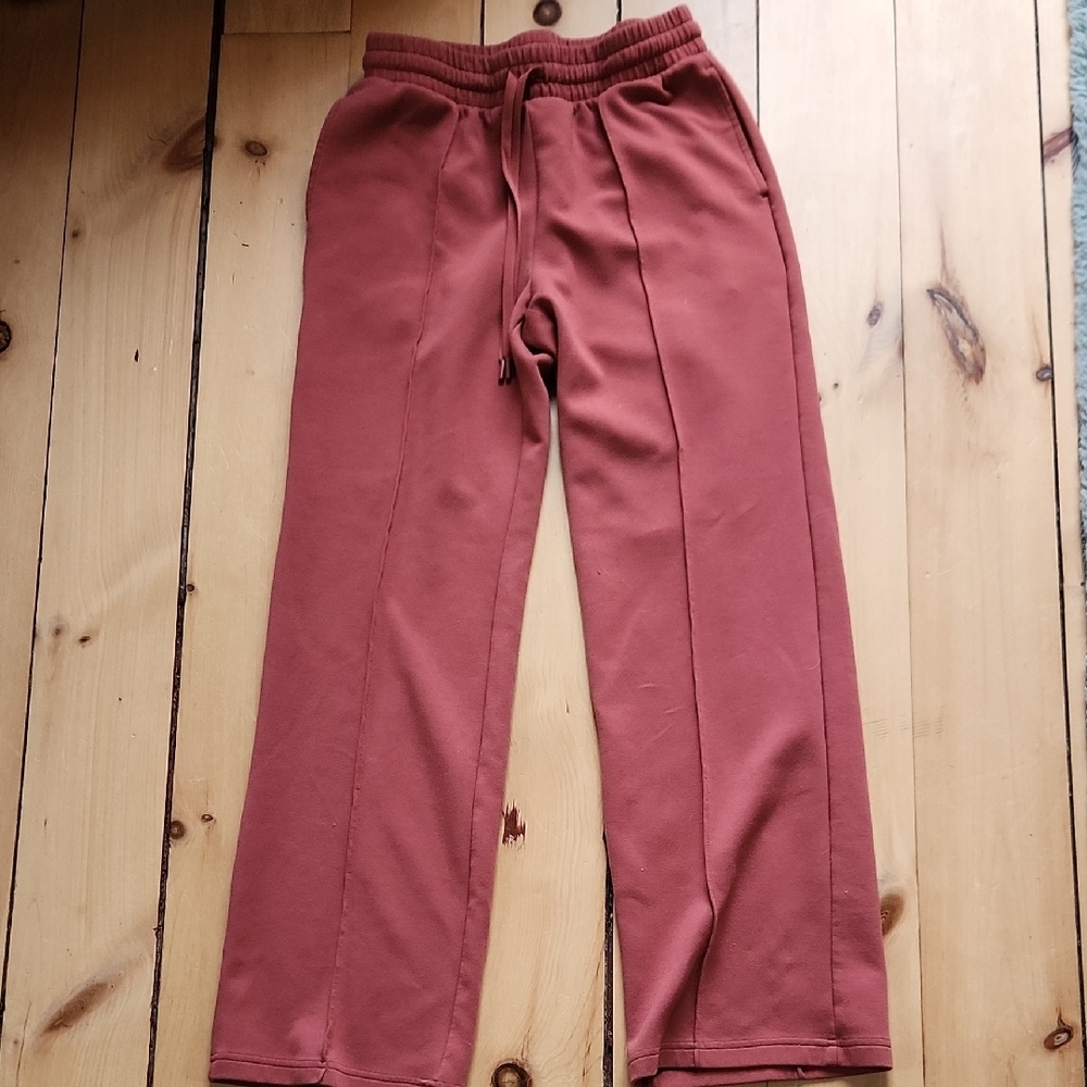 Yogalicious Rust Sweatpants/Joggers with Drawstring Waist
